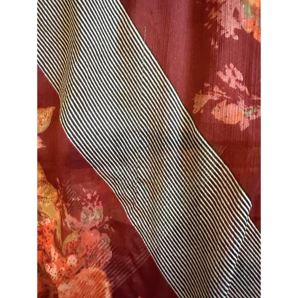 Soft Surroundings Dress Womens Large Floral Long Sleeve Asymmetrical Hem Midi - Picture 5 of 9